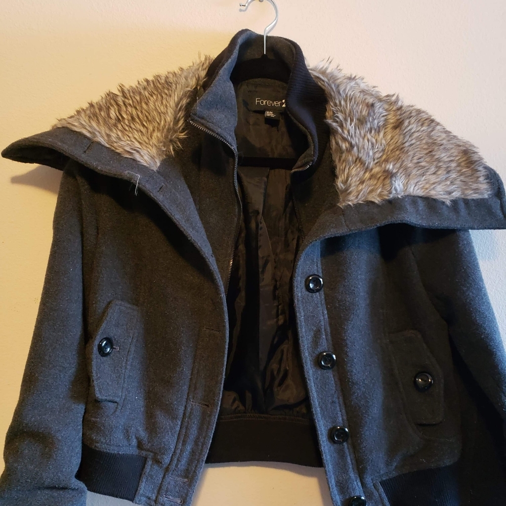 Gray forever 21 jacket